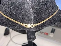 Ketting in goudkleurige uitvoering met 5 kettinghangers - afbeelding 7 van  8