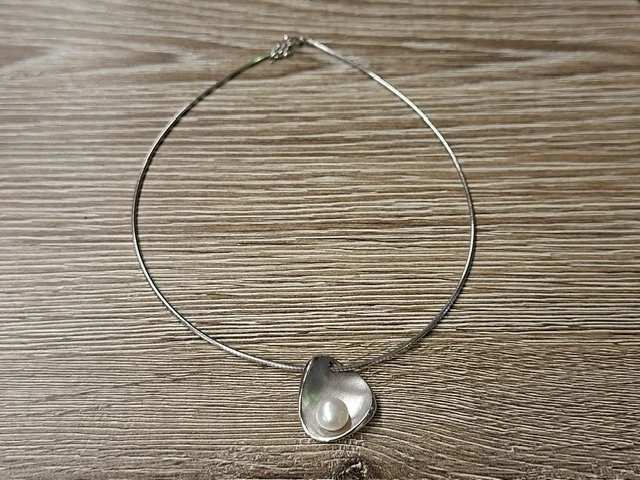 Ketting met zoetwaterparel - afbeelding 1 van  5