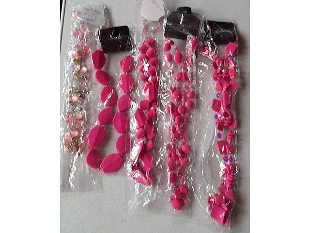 Ketting roze: 5 stuks - willekeurige combinatie - afbeelding 3 van  7