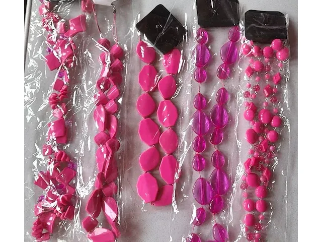 Ketting roze: 5 stuks - willekeurige combinatie - afbeelding 7 van  7