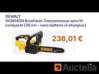 Kettingzaag draadloos 18 v dewalt dcm565n