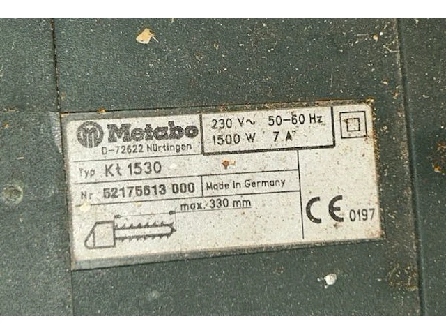 Kettingzaag metabo - afbeelding 5 van  6
