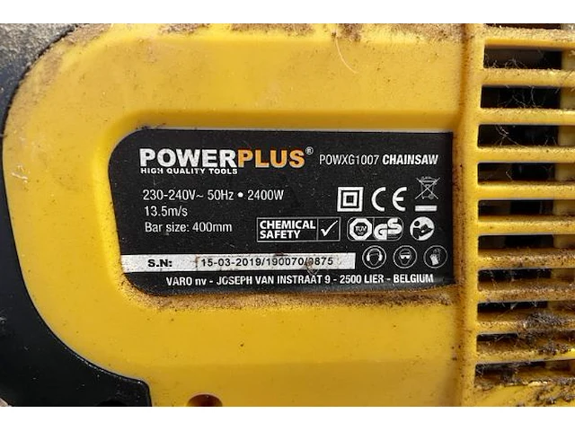 Kettingzaag powerplus - afbeelding 4 van  4