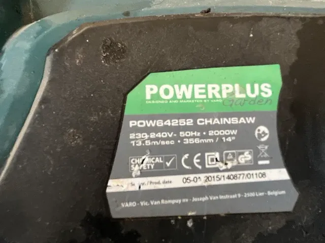 Kettingzaag powerplus - afbeelding 2 van  6