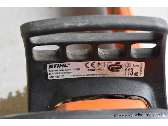 Kettingzaag stihl ms181c - afbeelding 2 van  2