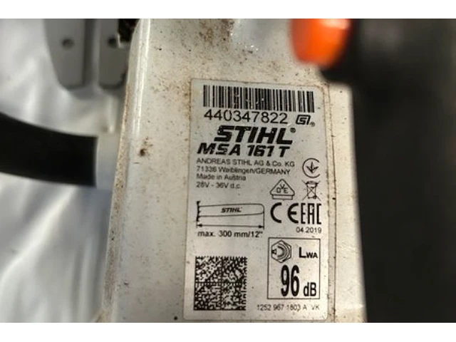Kettingzaag stihl - afbeelding 3 van  4