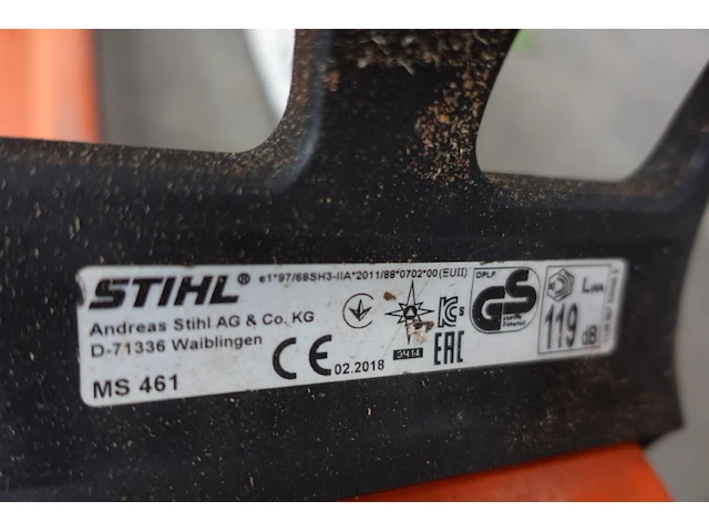 Kettingzaag stihl - afbeelding 5 van  7