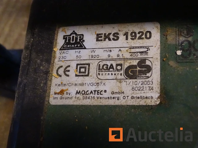 Kettingzaag topcraft eks 1920 - afbeelding 2 van  3