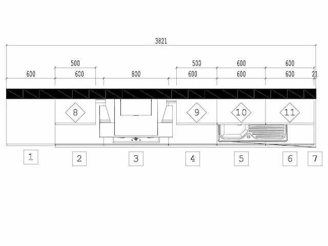 Keuken 380cm expo 27 in bouwpakket wit hoogglans - afbeelding 25 van  31