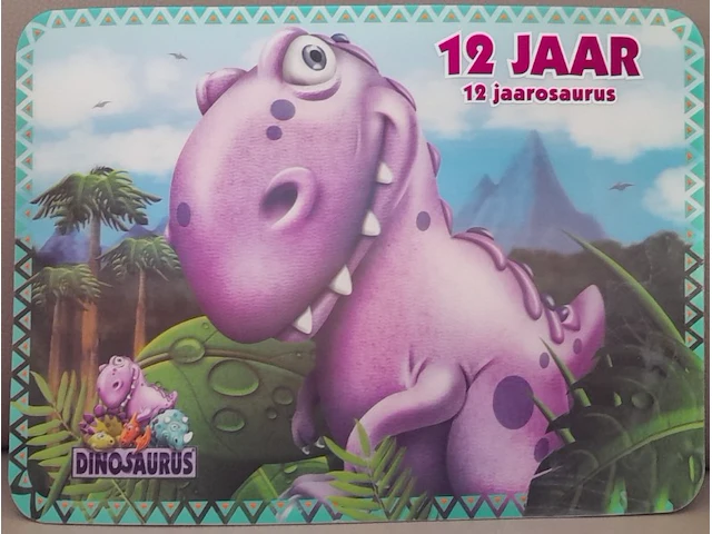 Keuken 3d placemats dinosaurus: 12 jaar - afbeelding 1 van  3