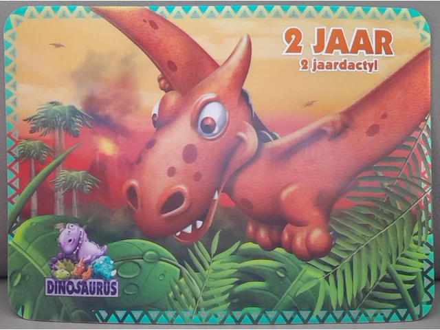 Keuken 3d placemats dinosaurus: 2 jaar - afbeelding 1 van  3