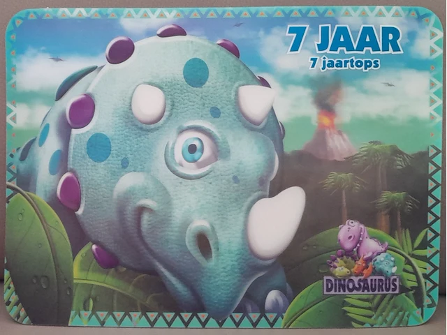 Keuken 3d placemats dinosaurus: 7 jaar - afbeelding 1 van  3