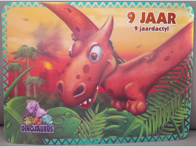 Keuken 3d placemats dinosaurus: 9 jaar - afbeelding 1 van  3