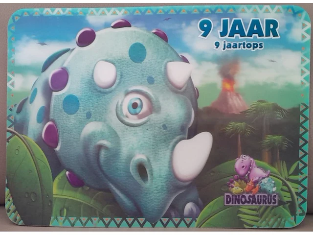 Keuken 3d placemats dinosaurus: 9 jaar - afbeelding 1 van  3
