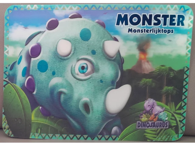 Keuken 3d placemats dinosaurus: monster - afbeelding 1 van  3