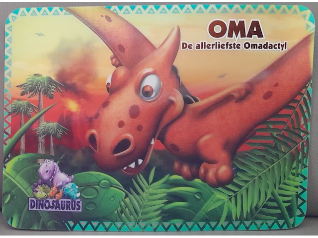 Keuken 3d placemats dinosaurus: oma - afbeelding 1 van  3