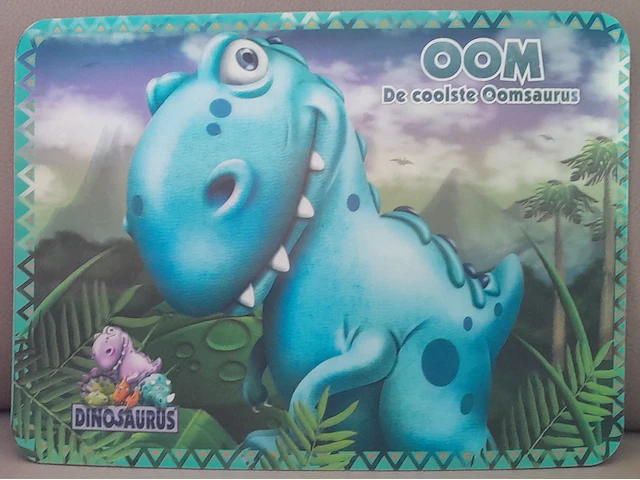 Keuken 3d placemats dinosaurus: oom - afbeelding 1 van  3