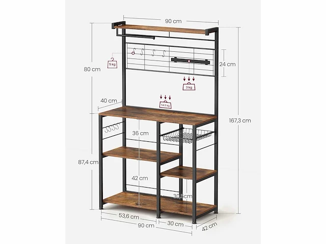 Keuken plank - opbergkast - afbeelding 3 van  3