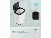 Keuken prullenbak - 50 liter - afbeelding 3 van  4