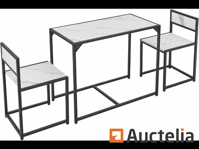 Keuken tafel set met eethoek tafel en 2 stoelen - afbeelding 3 van  5