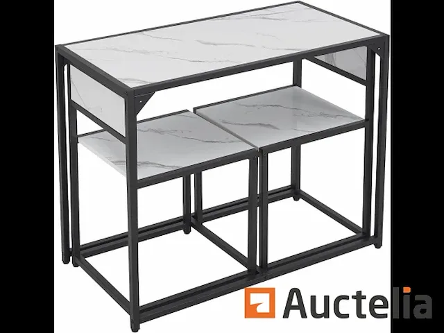 Keuken tafel set met eethoek tafel en 2 stoelen - afbeelding 5 van  5