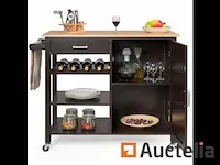 Keukeneiland roltafel met wielen - afbeelding 2 van  5