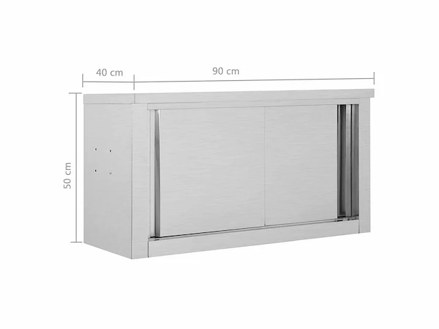 Keukenkast - rvs - afbeelding 9 van  9