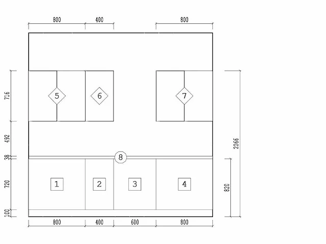 Keukenopstelling family line sole 260 in bouwpakket - afbeelding 6 van  7