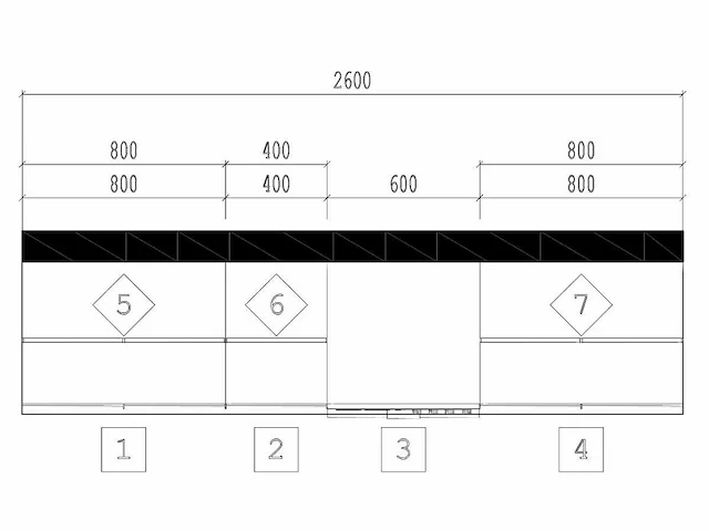 Keukenopstelling family line sole 260 in bouwpakket - afbeelding 5 van  7