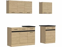 Keukenopstelling junona bernstein eik 180-240 cm met spoelbak - afbeelding 3 van  10
