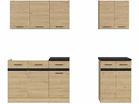 Keukenopstelling junona bernstein eik 180-240 cm met spoelbak - afbeelding 4 van  10