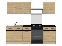 Keukenopstelling junona bernstein eik 180-240 cm met spoelbak - afbeelding 1 van  10