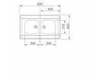 Keukenopstelling junona bernstein eik 180-240 cm met spoelbak - afbeelding 2 van  10