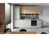 Keukenopstelling milino medium a 285 cm grijs/eik met werkblad - afbeelding 1 van  8