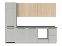 Keukenopstelling milino medium a 285 cm grijs/eik met werkblad - afbeelding 3 van  8