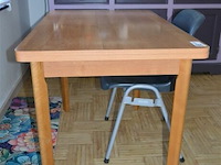 Keukentafel met stoel