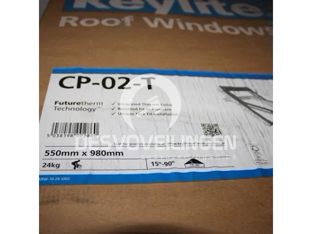 Keylite dakraam tcp 02 t 55x98 cm - afbeelding 1 van  1