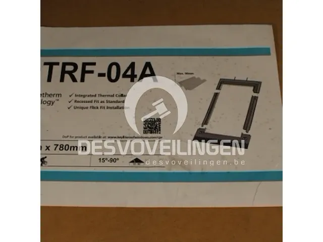 Keylite gootstukken voor pannendak dtrf 04a 78x78 cm - afbeelding 1 van  1