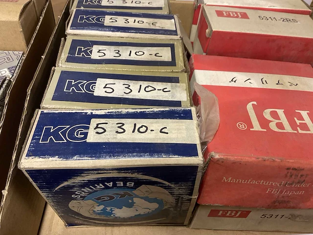 Kg en fbj axiaal dubbelrij hoekig contactlager (9x) - afbeelding 2 van  5