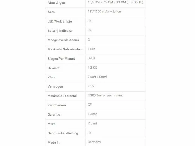 Kibani boormachine *nieuw* - afbeelding 4 van  12