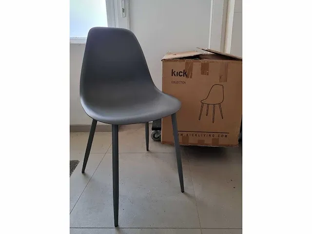 Kick - yara grey pp - dining chair (6x) - afbeelding 1 van  5