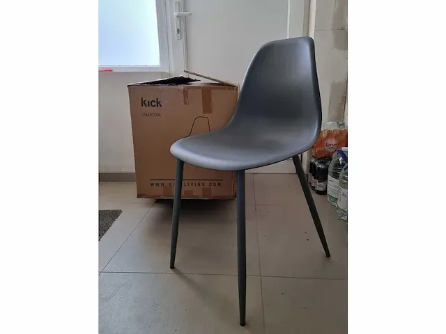 Kick - yara grey pp - dining chair (6x) - afbeelding 2 van  5