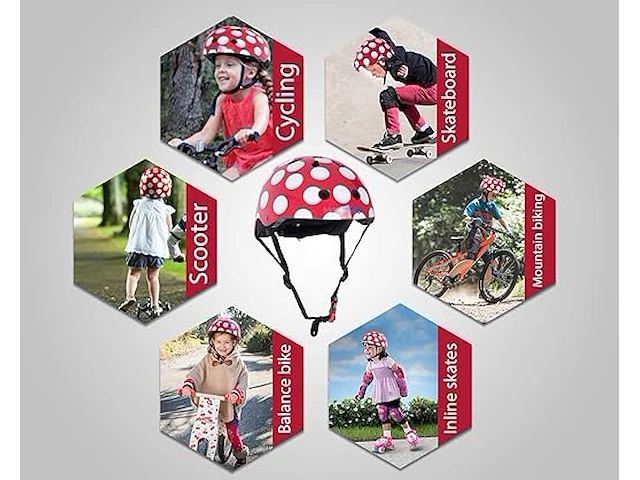 Kiddimoto fietshelm (medium - 53-58cm) - afbeelding 3 van  3