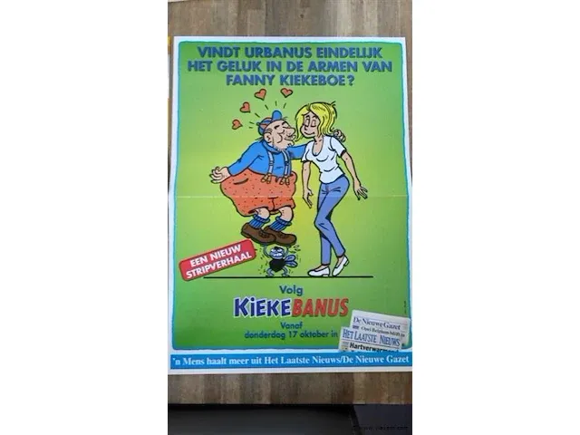 Kiekebanus poster gesigneerd - afbeelding 2 van  4
