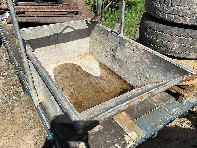 Kiepbak/puinbak 1200 l. - afbeelding 1 van  8