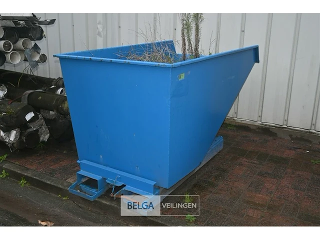 Kiepcontainer voor heftruck - afbeelding 1 van  6
