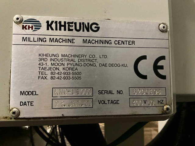 Kiheung knc-u1000 cnc bedreesmachine / bed milling machine - afbeelding 5 van  17
