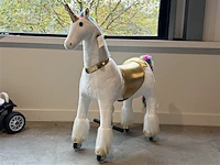 Kijana mechanisch paard voor kinderen - 5 tot 9 jaar - regenboog - afbeelding 1 van  5
