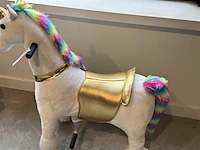 Kijana mechanisch paard voor kinderen - 5 tot 9 jaar - regenboog - afbeelding 4 van  5