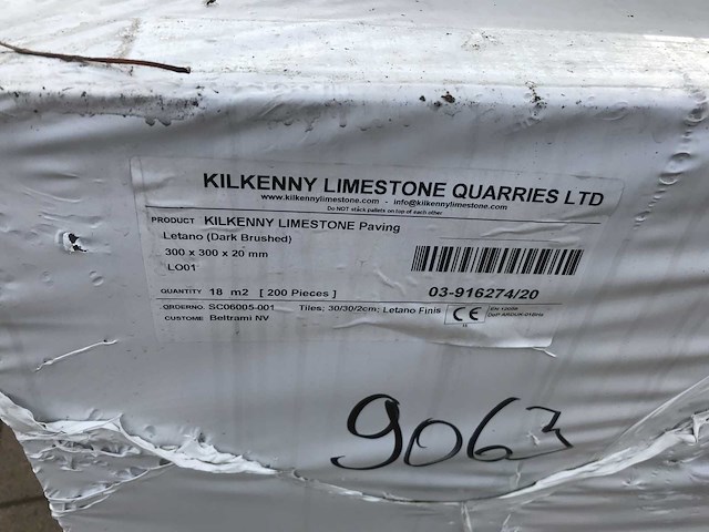 Kilkenny limestone natuursteen tuintegels ca. 18m2 - afbeelding 4 van  4